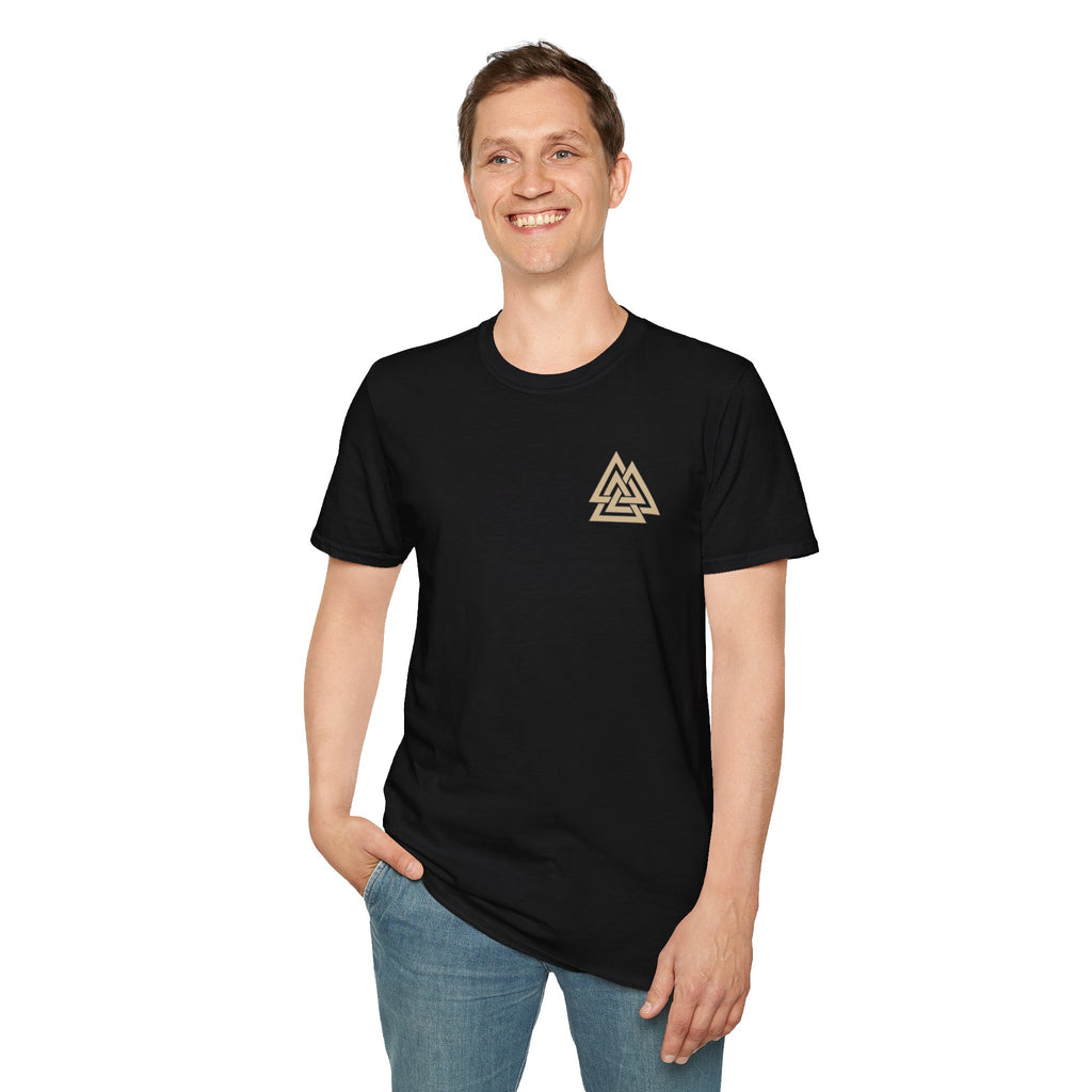 Odin The Hermit | Norse Mythology Valknut Tarot Graphic T-Shirt