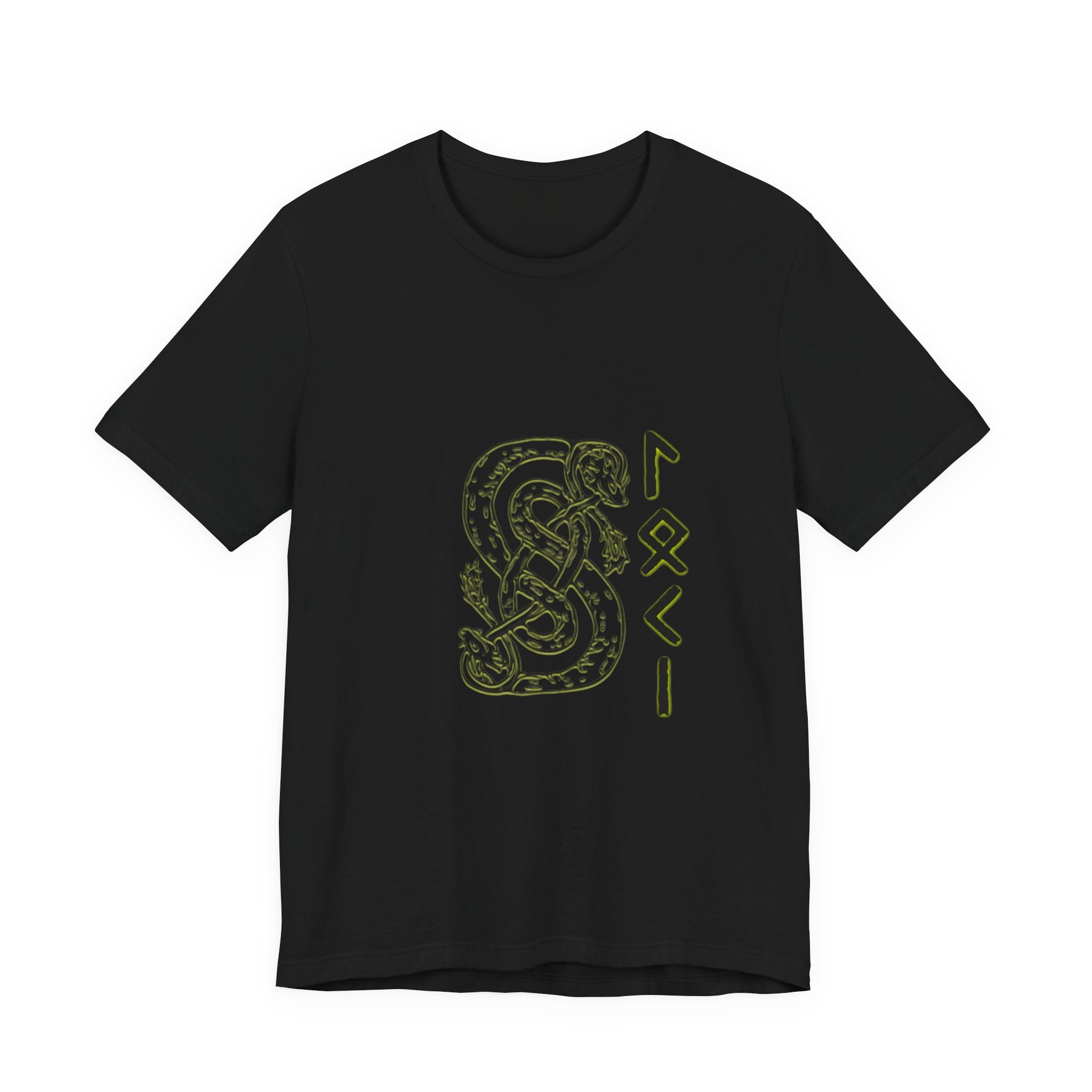 Viking Trickster Tee — Norse Rune Snake Graphic T-Shirt