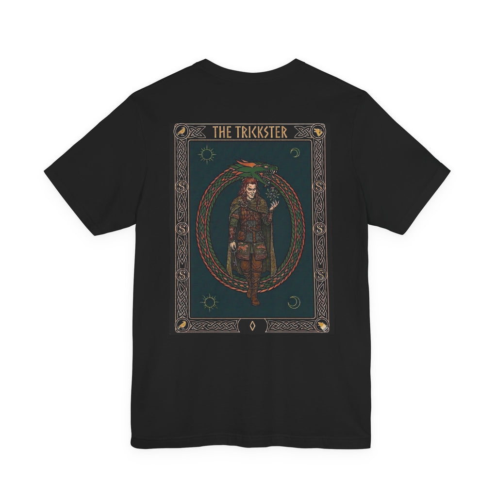 Viking Trickster Tee — Norse Rune Snake Graphic T-Shirt