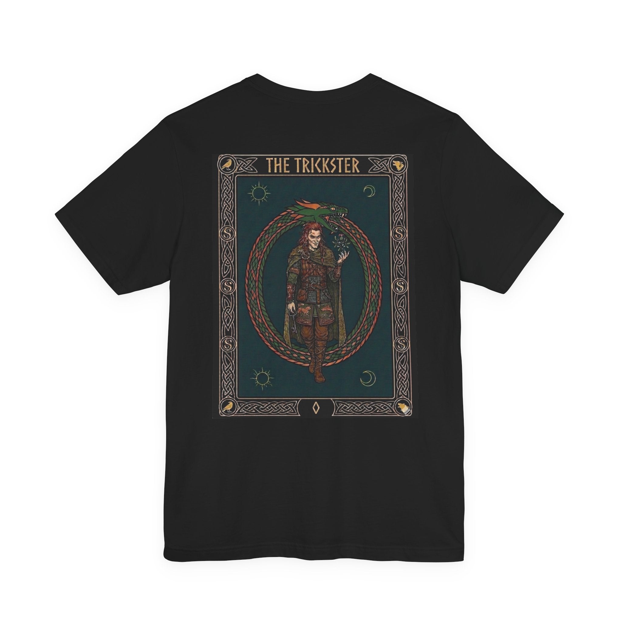 Viking Trickster Tee — Norse Rune Snake Graphic T-Shirt