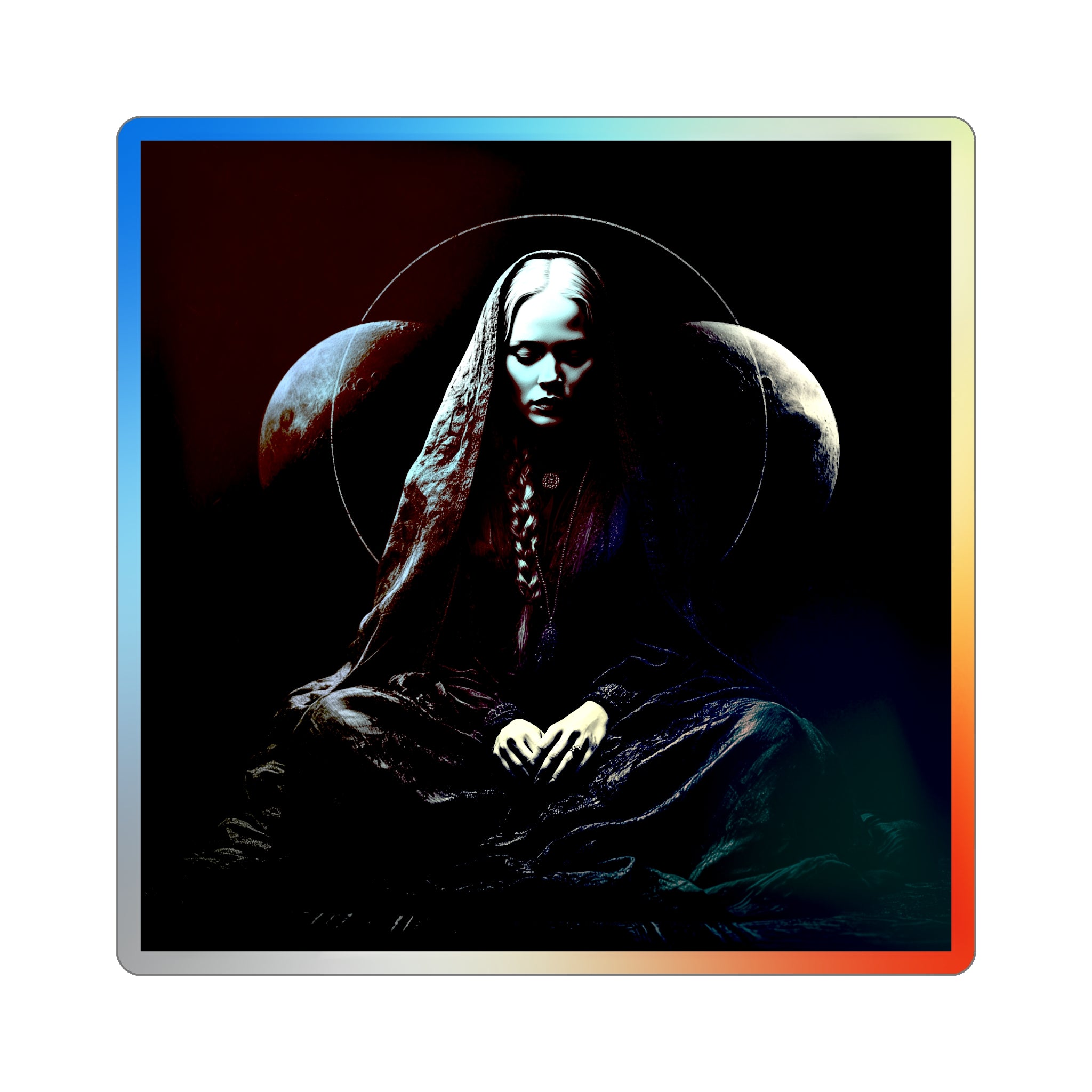 Holographic Die-Cut Sticker — Gothic Hekate
